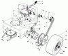 Toro 30102 - Mid-Size Proline Gear Traction Unit, 12 hp, 1989 (9000001-9999999) Ersatzteile AXLE ASSEMBLY