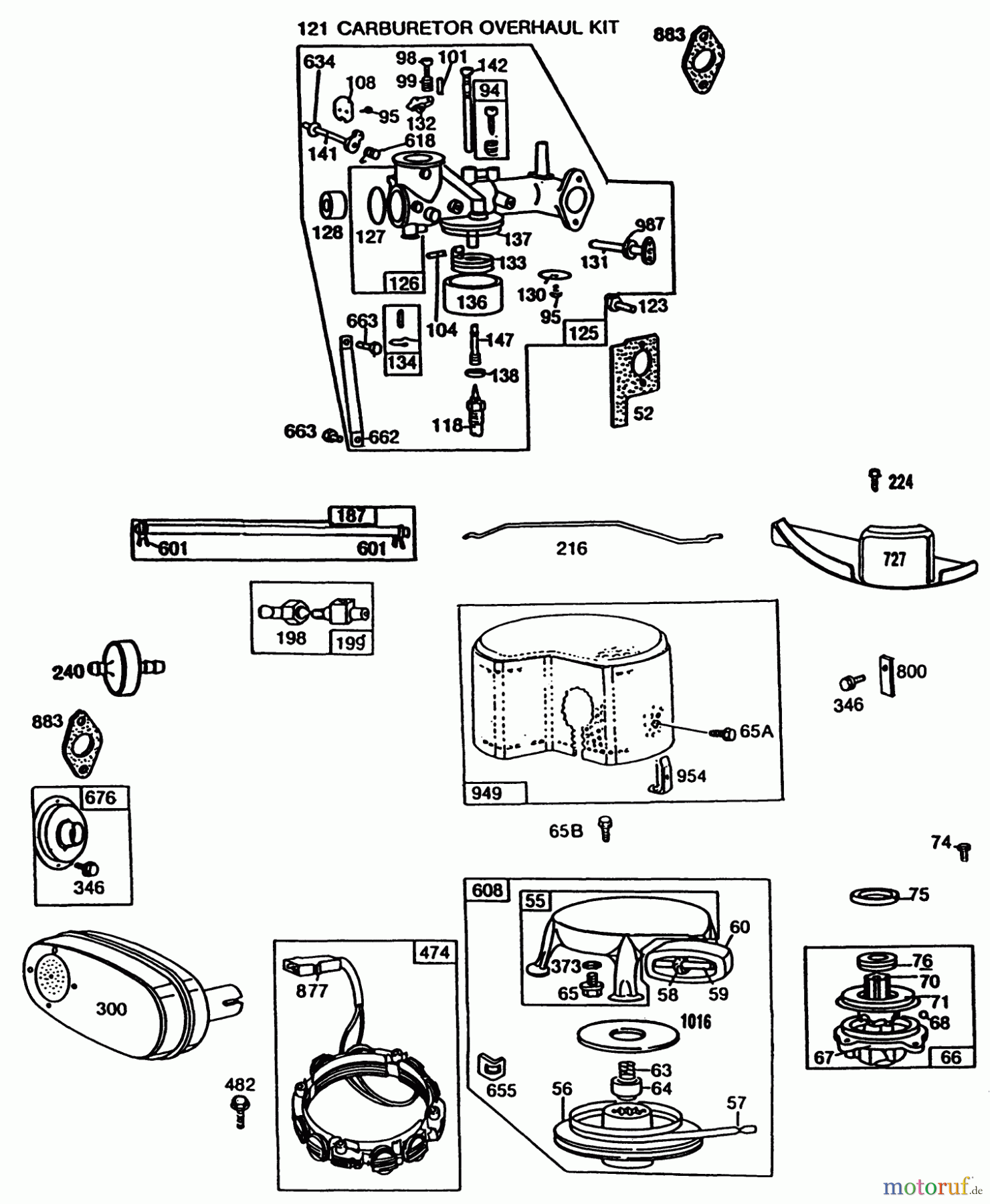 Toro Neu Mowers, Drive Unit Only 30103 - Toro Mid-Size Proline Gear Traction Unit, 12 hp, 1988 (8000001-8999999) BRIGGS & STRATTON MODEL NO. 281706-0180-01 #3