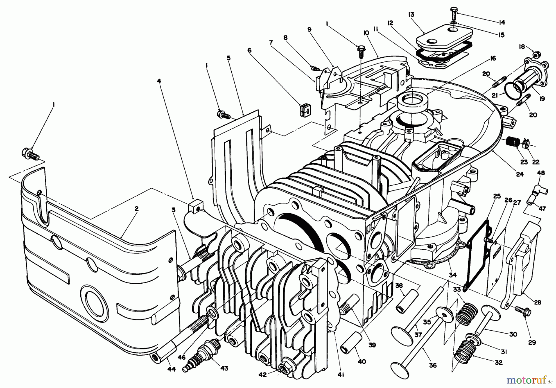 Toro Neu Mowers, Drive Unit Only 30106 - Toro Mid-Size Proline Gear Traction Unit, 12.5 hp, 1991 (1000001-1999999) ENGINE ASSEMBLY