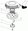 Toro 30106 - Mid-Size Proline Gear Traction Unit, 12.5 hp, 1990 (0000001-0999999) Ersatzteile RECOIL ASSEMBLY