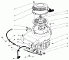 Toro 30106 - Mid-Size Proline Gear Traction Unit, 12.5 hp, 1990 (0000001-0999999) Ersatzteile RECOIL & FLYWHEEL ASSEMBLY