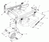 Toro 30108 - Mid-Size Proline Gear Traction Unit, 8 hp, 1984 (4000001-4999999) Ersatzteile 36" CARRIER FRAME MODEL NO. 30136