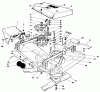 Toro 30108 - Mid-Size Proline Gear Traction Unit, 8 hp, 1984 (4000001-4999999) Ersatzteile 36" CUTTING DECK MODEL NO. 30136