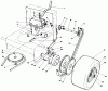 Toro 30108 - Mid-Size Proline Gear Traction Unit, 8 hp, 1984 (4000001-4999999) Ersatzteile AXLE ASSEMBLY