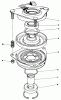 Toro 30108 - Mid-Size Proline Gear Traction Unit, 8 hp, 1984 (4000001-4999999) Ersatzteile CLUTCH ASSEMBLY NO. 44-0770
