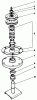 Toro 30108 - Mid-Size Proline Gear Traction Unit, 8 hp, 1984 (4000001-4999999) Ersatzteile DRIVE SPINDLE NO. 51-3540