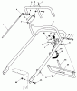 Toro 30108 - Mid-Size Proline Gear Traction Unit, 8 hp, 1984 (4000001-4999999) Ersatzteile HANDLE ASSEMBLY