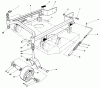 Toro 30111 - Mid-Size Proline Gear Traction Unit, 11 hp, 1985 (5000001-5999999) Ersatzteile 36" CARRIER FRAME MODEL NO. 30136
