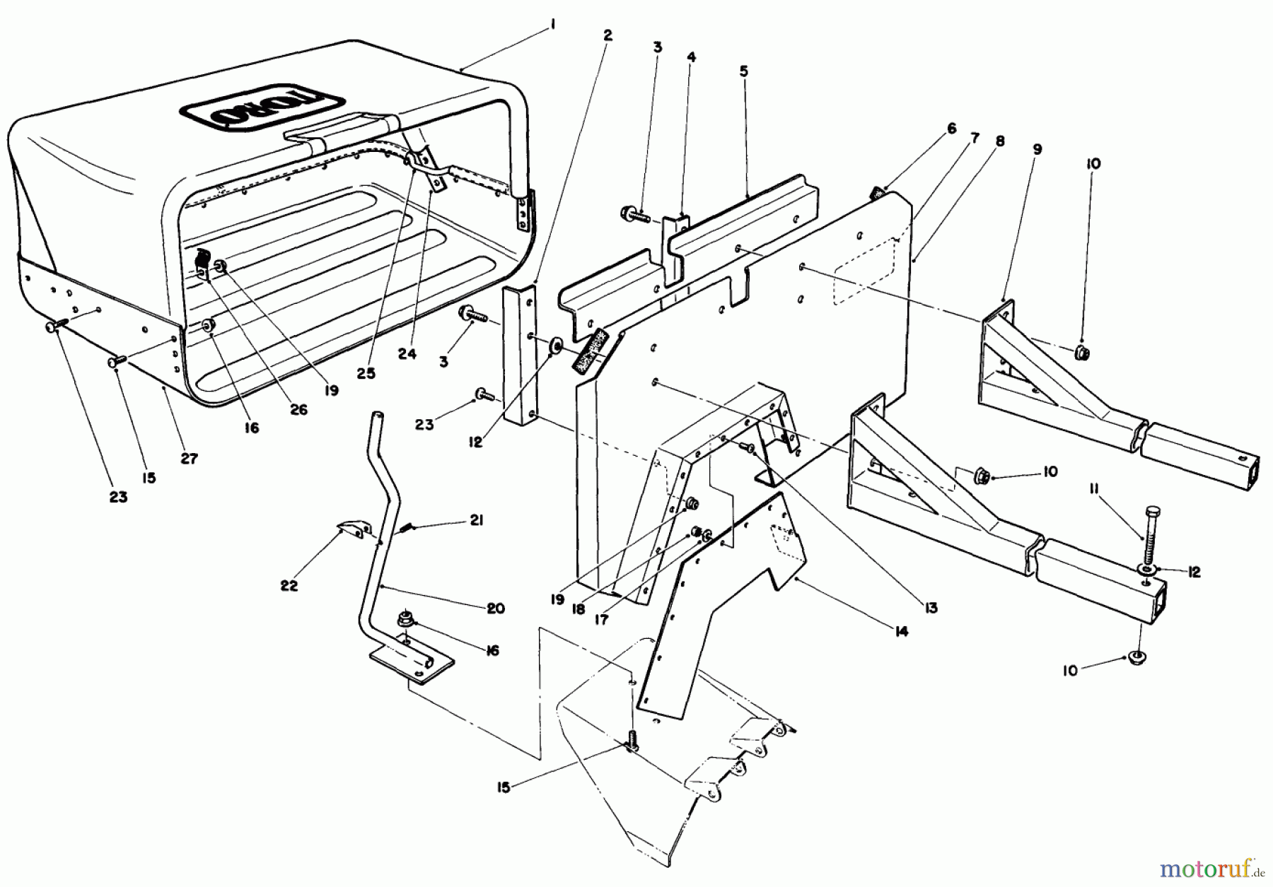 Toro Neu Mowers, Drive Unit Only 30111 - Toro Mid-Size Proline Gear Traction Unit, 11 hp, 1985 (5000001-5999999) 36