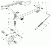 Toro 30111 - Mid-Size Proline Gear Traction Unit, 11 hp, 1985 (5000001-5999999) Ersatzteile 44" CARRIER FRAME MODEL NO. 30144