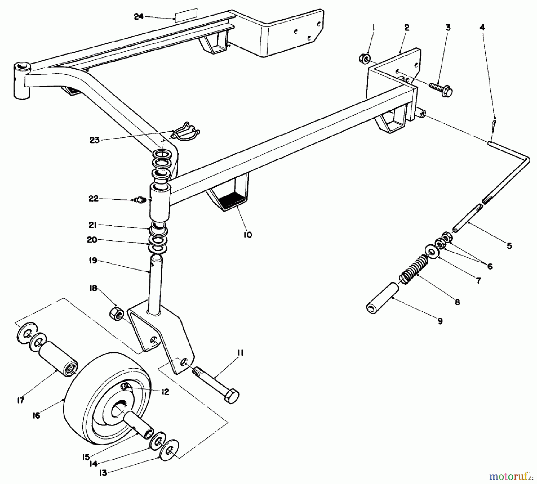  Toro Neu Mowers, Drive Unit Only 30111 - Toro Mid-Size Proline Gear Traction Unit, 11 hp, 1985 (5000001-5999999) 44