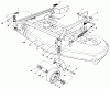 Toro 30111 - Mid-Size Proline Gear Traction Unit, 11 hp, 1985 (5000001-5999999) Ersatzteile 52" CARRIER FRAME MODEL NO. 30152