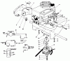 Toro 30111 - Mid-Size Proline Gear Traction Unit, 11 hp, 1985 (5000001-5999999) Ersatzteile ENGINE ASSEMBLY