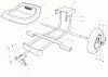 Toro 30111 - Mid-Size Proline Gear Traction Unit, 11 hp, 1987 (7000001-7999999) Ersatzteile SULKY KIT MODEL NO. 30122 (OPTIONAL)