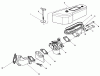 Toro 30112 - Mid-Size Proline Gear Traction Unit, 12.5 hp, 1987 (7000001-7999999) Ersatzteile AIR CLEANER AND CARBURETOR ASSEMBLY