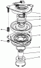 Toro 30112 - Mid-Size Proline Gear Traction Unit, 12.5 hp, 1987 (7000001-7999999) Ersatzteile CLUTCH ASSEMBLY NO. 54-3200