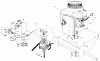 Toro 30112 - Mid-Size Proline Gear Traction Unit, 12.5 hp, 1987 (7000001-7999999) Ersatzteile ENGINE AND CLUTCH ASSEMBLY