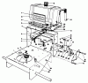 Toro 30112 - Mid-Size Proline Gear Traction Unit, 12.5 hp, 1987 (7000001-7999999) Ersatzteile FRAME ASSEMBLY