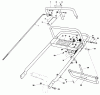 Toro 30112 - Mid-Size Proline Gear Traction Unit, 12.5 hp, 1987 (7000001-7999999) Ersatzteile HANDLE ASSEMBLY