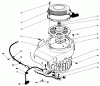 Toro 30112 - Mid-Size Proline Gear Traction Unit, 12.5 hp, 1987 (7000001-7999999) Ersatzteile RECOIL AND FLYWHEEL ASSEMBLY