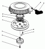 Toro 30112 - Mid-Size Proline Gear Traction Unit, 12.5 hp, 1987 (7000001-7999999) Ersatzteile RECOIL ASSEMBLY
