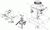 Toro 30112 - Mid-Size Proline Gear Traction Unit, 12.5 hp, 1990 (0000001-0999999) Ersatzteile ENGINE AND CLUTCH ASSEMBLY