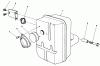 Toro 30112 - Mid-Size Proline Gear Traction Unit, 12.5 hp, 1990 (0000001-0999999) Ersatzteile MUFFLER ASSEMBLY
