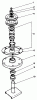 Toro 30113 - Mid-Size Proline Gear Traction Unit, 8 hp, 1986 (6000001-6999999) Ersatzteile DRIVE SPINDLE NO. 54-7780 MODEL 30136