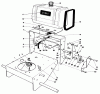 Toro 30113 - Mid-Size Proline Gear Traction Unit, 8 hp, 1986 (6000001-6999999) Ersatzteile FRAME ASSEMBLY
