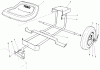 Toro 30113 - Mid-Size Proline Gear Traction Unit, 8 hp, 1986 (6000001-6999999) Ersatzteile SULKY KIT MODEL NO. 30122 (OPTIONAL)