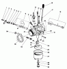 Toro 30113 - Mid-Size Proline Gear Traction Unit, 8 hp, 1987 (7000001-7999999) Ersatzteile CARBURETOR ASSEMBLY