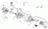 Toro 30113 - Mid-Size Proline Gear Traction Unit, 8 hp, 1987 (7000001-7999999) Ersatzteile CRANKCASE & FLYWHEEL ASSEMBLY