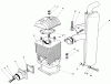 Toro 30113 - Mid-Size Proline Gear Traction Unit, 8 hp, 1987 (7000001-7999999) Ersatzteile CYLINDER & MUFFLER ASSEMBLY