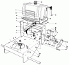 Toro 30113 - Mid-Size Proline Gear Traction Unit, 8 hp, 1987 (7000001-7999999) Ersatzteile FRAME ASSEMBLY