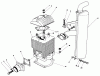 Toro 30113 - Mid-Size Proline Gear Traction Unit, 8 hp, 1988 (8000001-8999999) Ersatzteile CYLINDER & MUFFLER ASSEMBLY
