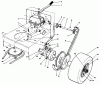 Toro 30114 - Mid-Size Proline Gear Traction Unit, 14 hp, 1991 (1000001-1999999) Ersatzteile AXLE ASSEMBLY