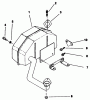 Toro 30114 - Mid-Size Proline Gear Traction Unit, 14 hp, 1991 (1000001-1999999) Ersatzteile EXHAUST-ENGINE KOHLER MODEL NO. CV14 T-1412