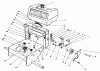 Toro 30114 - Mid-Size Proline Gear Traction Unit, 14 hp, 1991 (1000001-1999999) Ersatzteile FRAME ASSEMBLY