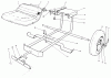 Toro 30114 - Mid-Size Proline Gear Traction Unit, 14 hp, 1991 (1000001-1999999) Ersatzteile SULKY KIT MODEL NO.30122 (OPTIONAL)