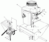 Toro 30115 - Mid-Size Proline Gear Traction Unit, 12.5 hp, 1989 (9000001-9999999) Ersatzteile ENGINE & CLUTCH ASSEMBLY