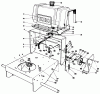 Toro 30115 - Mid-Size Proline Gear Traction Unit, 12.5 hp, 1989 (9000001-9999999) Ersatzteile FRAME ASSEMBLY