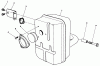 Toro 30115 - Mid-Size Proline Gear Traction Unit, 12.5 hp, 1989 (9000001-9999999) Ersatzteile MUFFLER ASSEMBLY