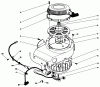 Toro 30115 - Mid-Size Proline Gear Traction Unit, 12.5 hp, 1989 (9000001-9999999) Ersatzteile RECOIL & FLYWHEEL ASSEMBLY