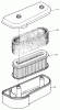 Toro 30115 - Mid-Size Proline Gear Traction Unit, 12.5 hp, 1990 (0000001-0999999) Ersatzteile AIR CLEANER ASSEMBLY