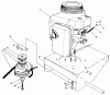 Toro 30115 - Mid-Size Proline Gear Traction Unit, 12.5 hp, 1990 (0000001-0999999) Ersatzteile ENGINE & CLUTCH ASSEMBLY