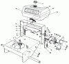 Toro 30115 - Mid-Size Proline Gear Traction Unit, 12.5 hp, 1990 (0000001-0999999) Ersatzteile FRAME ASSEMBLY