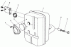 Toro 30115 - Mid-Size Proline Gear Traction Unit, 12.5 hp, 1990 (0000001-0999999) Ersatzteile MUFFLER ASSEMBLY