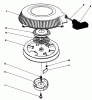 Toro 30115 - Mid-Size Proline Gear Traction Unit, 12.5 hp, 1990 (0000001-0999999) Ersatzteile RECOIL ASSEMBLY