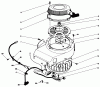 Toro 30115 - Mid-Size Proline Gear Traction Unit, 12.5 hp, 1990 (0000001-0999999) Ersatzteile RECOIL & FLYWHEEL ASSEMBLY