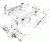 Toro 30116 - Mid-Size Proline Gear Traction Unit, 16 hp, 1986 (6000001-6999999) Ersatzteile 36" CARRIER FRAME MODEL NO. 30136